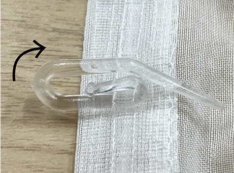 ギャザーフックの付け方2