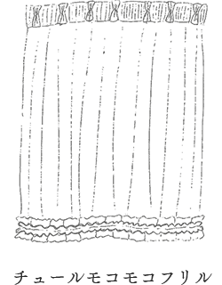 チュールモコモコフリル