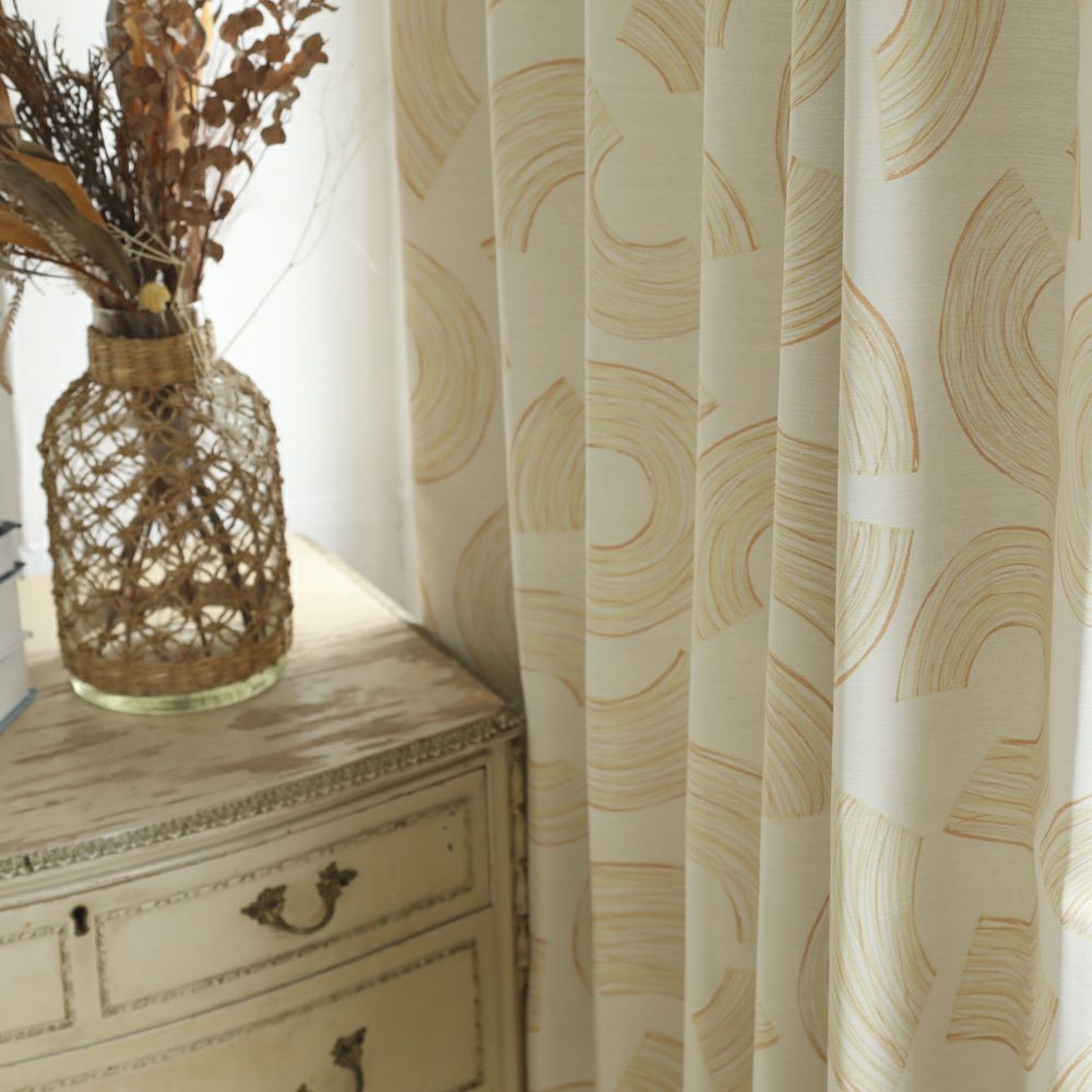 ポップフルーツ】遮光2級 洗濯可 フルーツ柄 ドレープカーテン