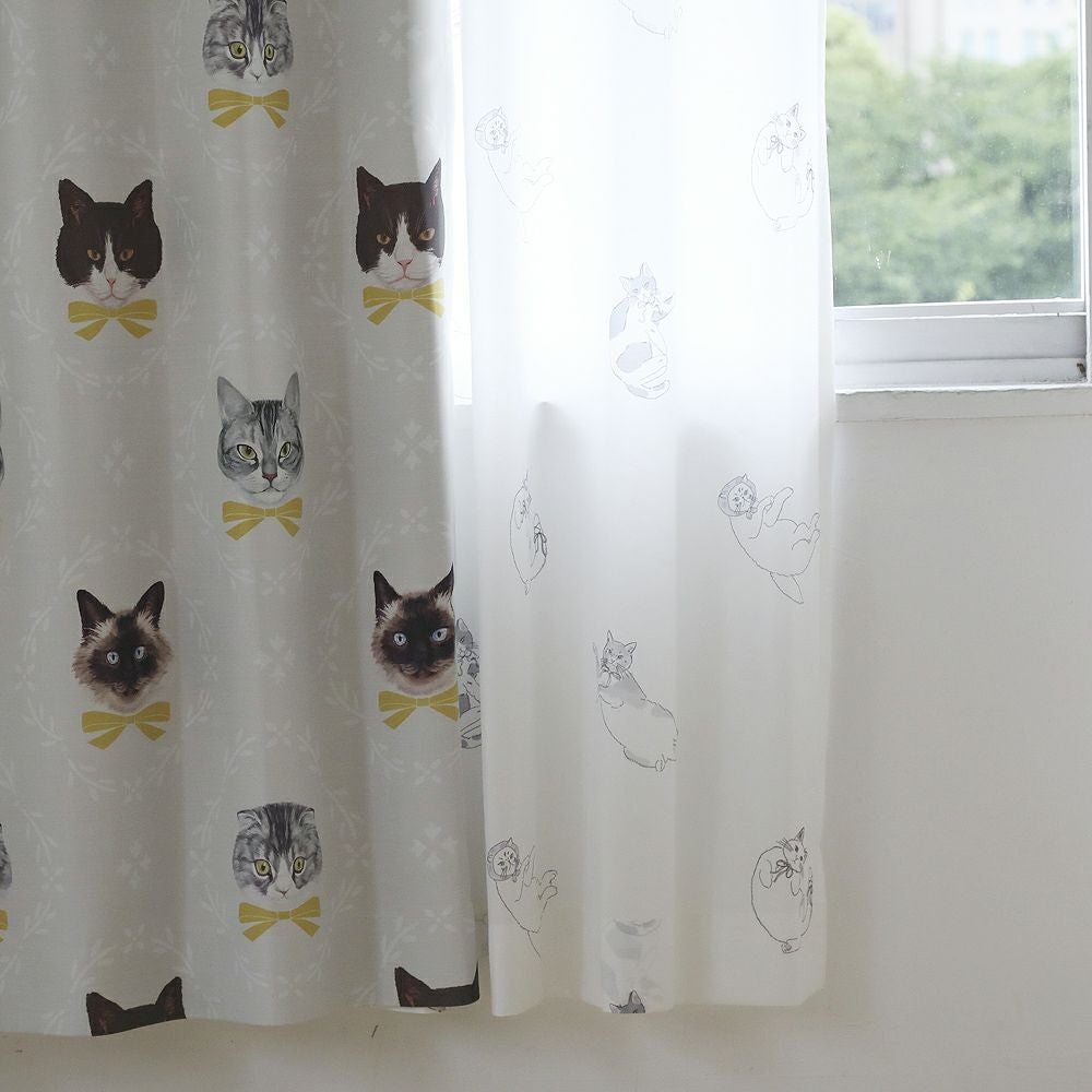 オメカシネコレース】 ≪※在庫僅少につき要問い合わせ≫ 洗濯可 UV