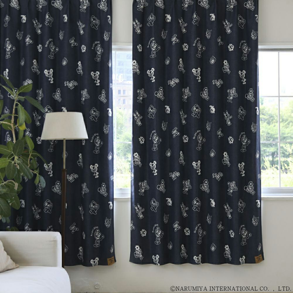 ANGEL BLUE】スマイルパーティー エンジェルブルー 洗濯可 遮光2級