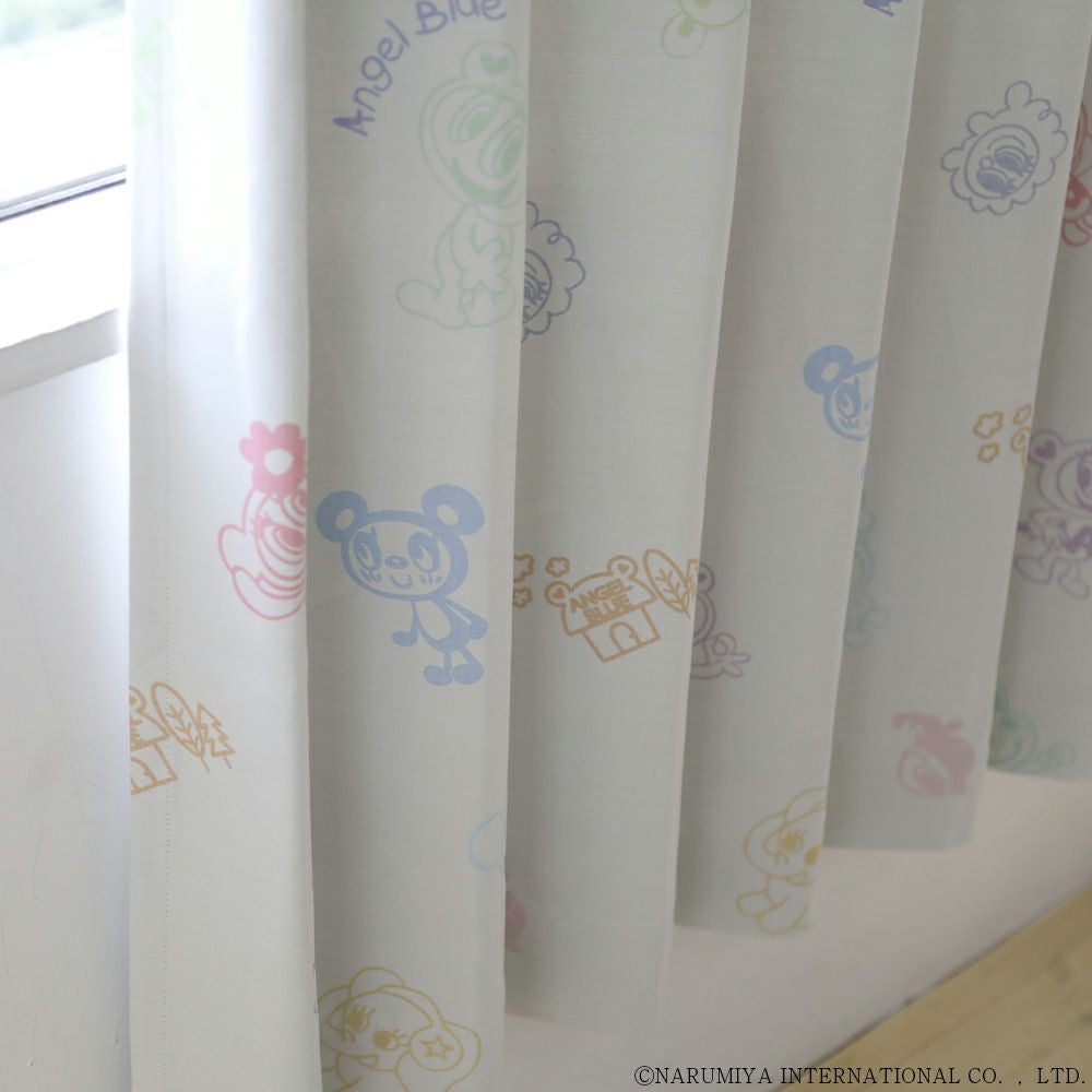 ANGEL BLUE】スマイルパーティー エンジェルブルー 洗濯可 遮光2級